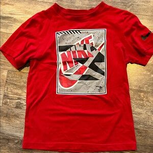 Nike Red Tee with Graphic Print